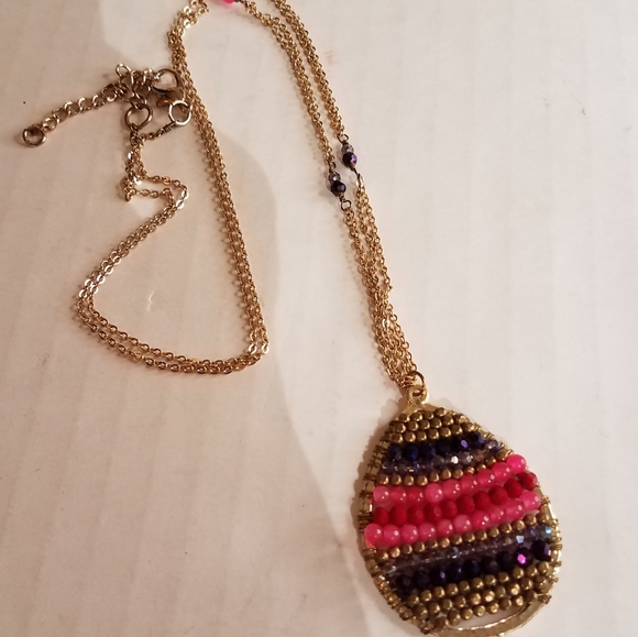 Bead weaving necklace j274 - Picture 5 of 6